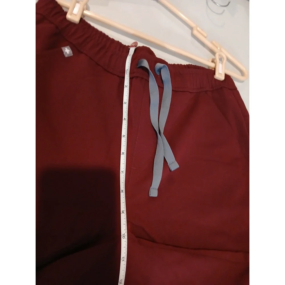 FIGS Men's Scrub Pants Burgundy Red Jogger Style Athletic Fit Size Small Tall